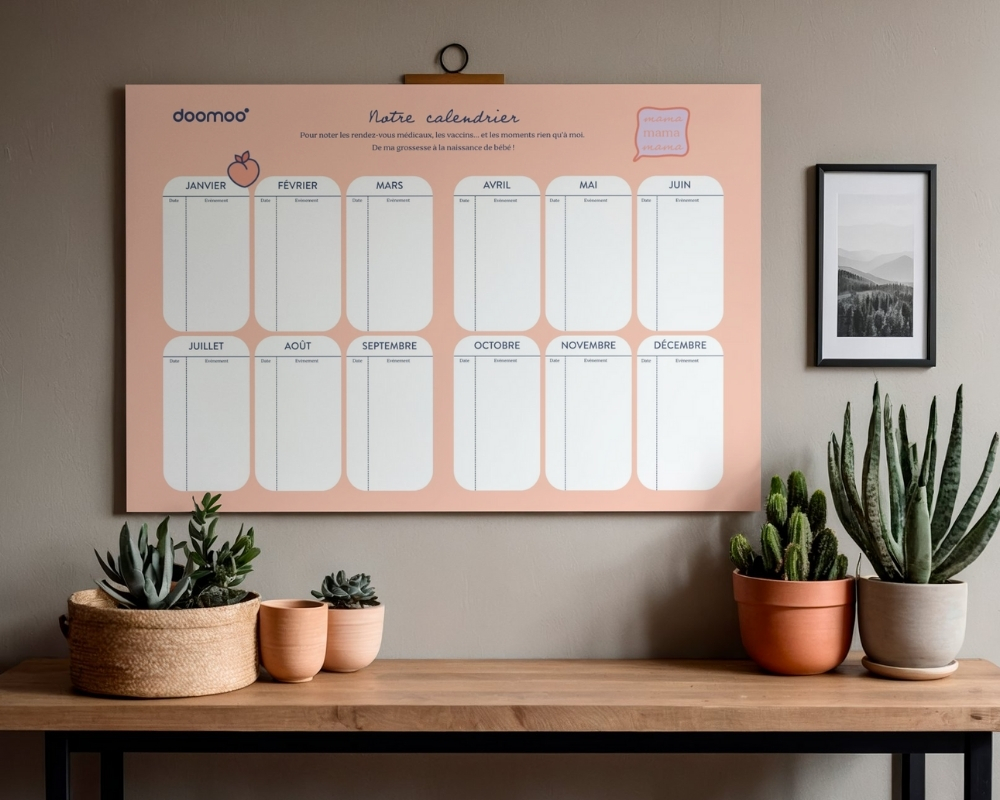 calendrier suivi grossesse, blog nobodytoldme