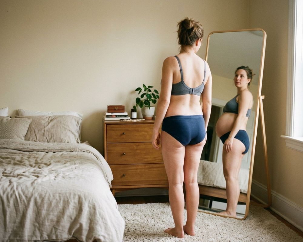 fesses plates enceinte